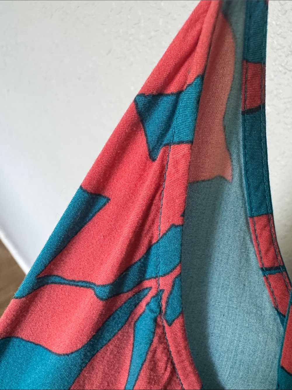 Old Navy Teal and Coral Striped Top - Picture 7 of 14